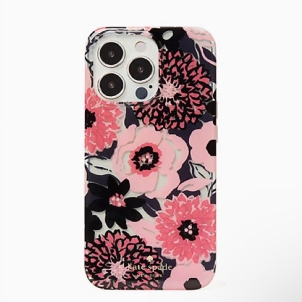 Kate Spade Jeweled Dahlia Floral iPhone 13 Pro Case